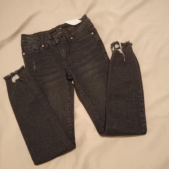 Joe’s Jeans Kids Distressed Skinny Dark Wash Denim Girls Sz 12 Jeans NEW - Picture 1 of 9